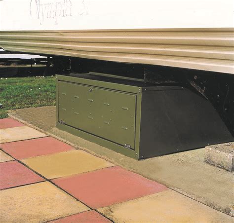 metal storage boxes for static caravans|static caravan outside storage boxes.